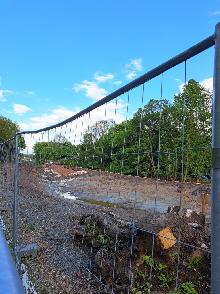 Blick auf die aktuelle Baustelle
(Foto: Jule Beck)